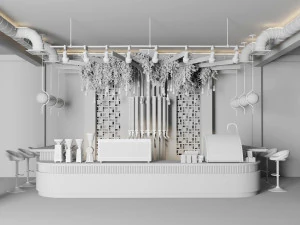 Coffee Bar CB11 3D Model