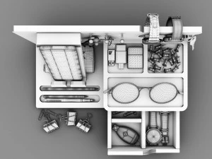 Articoli di cancelleria per ancoraggio DS5 Modello 3D