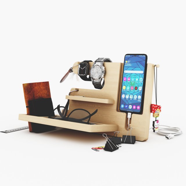 Docking Stationery DS6 Model 3D .c4d .max .obj .3ds .fbx .stl .blend 