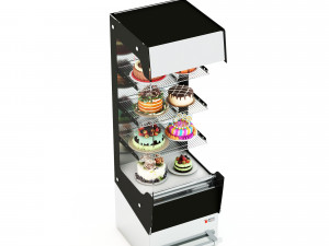 Tart Cake Display Refrigerator LB21 3D Model