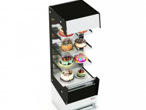 Tart Cake Display Refrigerator LB21 3D Model