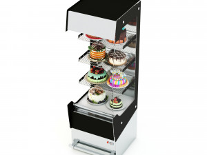Tart Cake Display Refrigerator LB21 3D Model