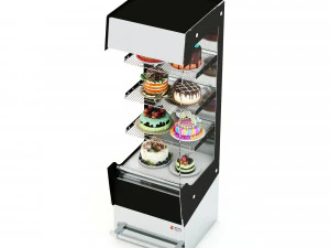 Tart Cake Display Refrigerator LB21 3D Model