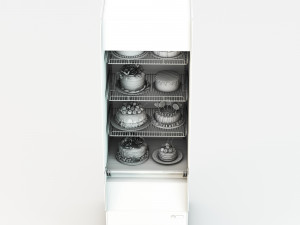 Tart Cake Display Refrigerator LB21 3D Model