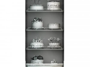 Tart Cake Display Refrigerator LB21 3D Model