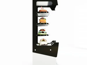 Tart Cake Display Refrigerator LB21 3D Model