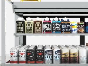 Coffee Drink Display Refrigerator LB22 3D Model