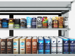 Coffee Drink Display Refrigerator LB22 3D Model