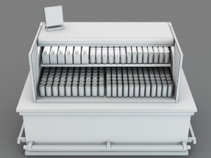 Coffee Drink Display Refrigerator LB22 3D Model