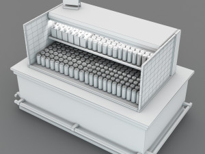 Coffee Drink Display Refrigerator LB22 3D Model