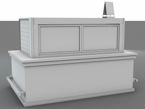 Coffee Drink Display Refrigerator LB22 3D Model