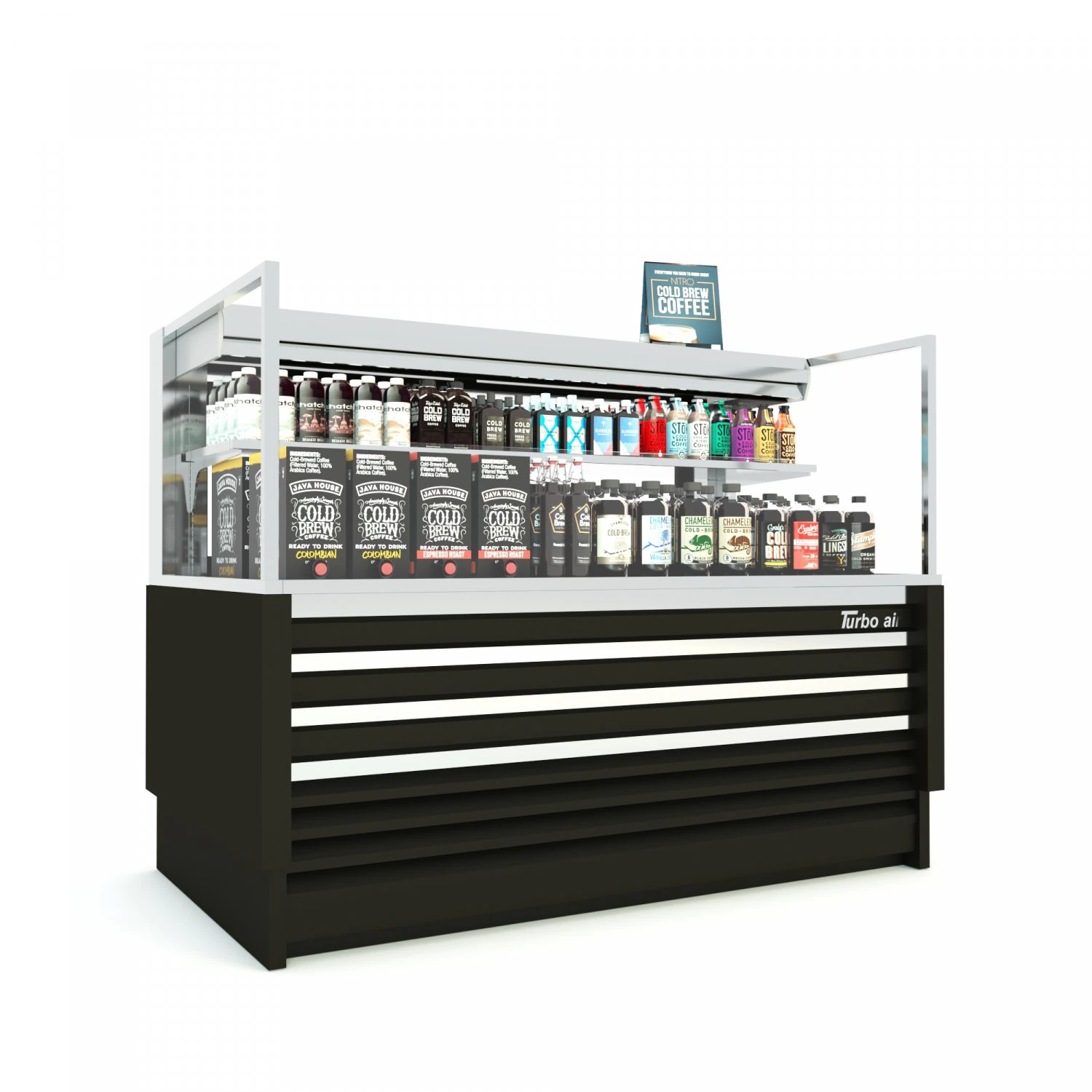 Coffee Drink Display Refrigerator LB23 3D Model .c4d .max .obj .3ds .fbx .stl .blend 