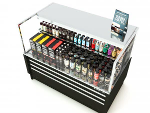 Coffee Drink Display Refrigerator LB23 3D Model