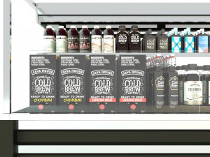 Coffee Drink Display Refrigerator LB23 3D Model