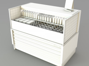 Coffee Drink Display Refrigerator LB23 Modello 3D