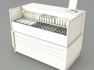 Coffee Drink Display Refrigerator LB23 3D Model