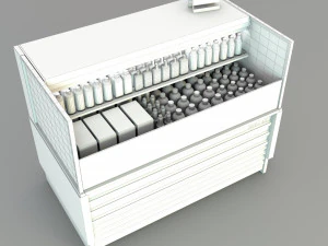 Coffee Drink Display Refrigerator LB23 3D Model