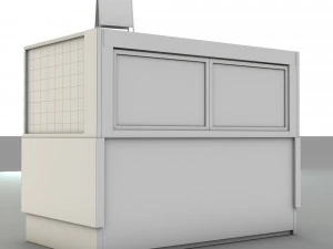 Coffee Drink Display Refrigerator LB23 3D Model