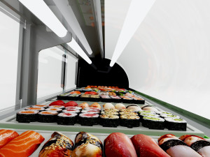 Sushi Display LB24 Model 3D