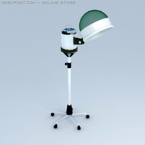 hair steam 3D Model .c4d .max .obj .3ds .fbx .stl .blend 