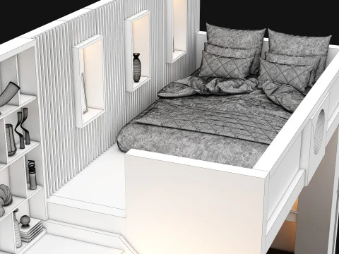 Bunk Bed for Teenager BB1 3D Model