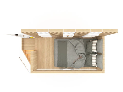 Bunk Bed for Teenager BB1 3D Model