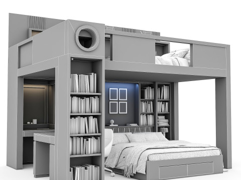 Bunk Bed for Teenager BB2 Modelo 3D