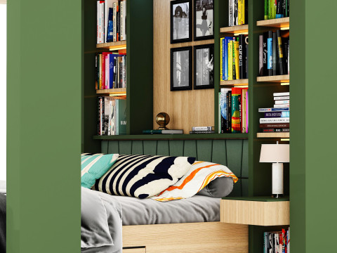 Bunk Bed for Teenager BB2 Modelo 3D