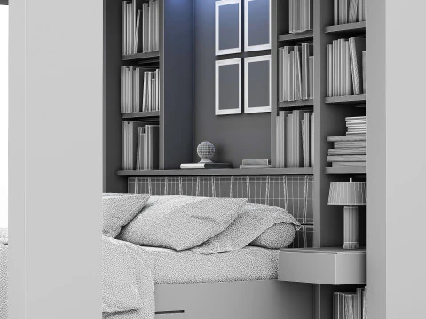 Bunk Bed for Teenager BB2 3D Model