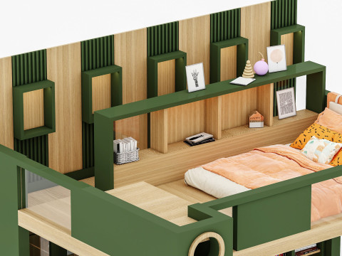 Bunk Bed for Teenager BB2 Modelo 3D
