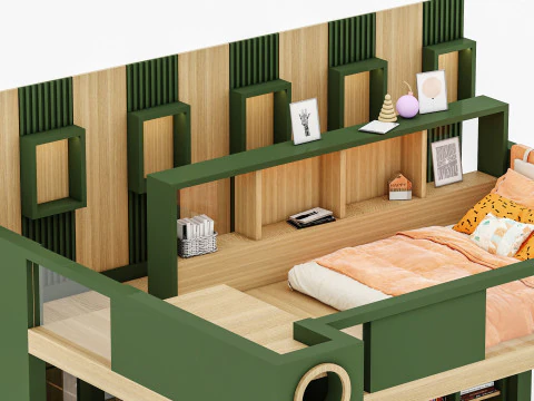 Bunk Bed for Teenager BB2 3D Model