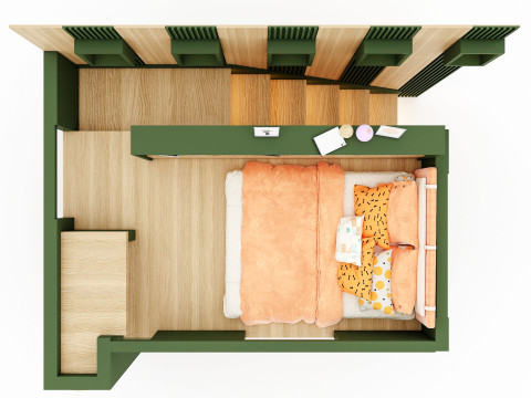 Bunk Bed for Teenager BB2 Modelo 3D