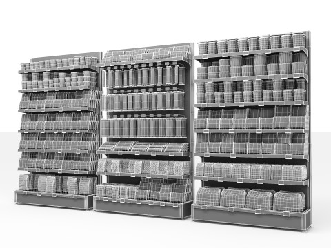 Ramens and Noodles Display LB25 3D Model