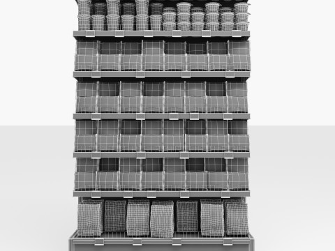 Ramens and Noodles Display LB25 3D Model