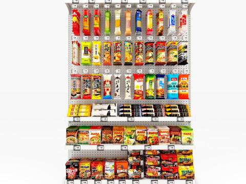 Ramens and Noodles Display LB25 3D Model