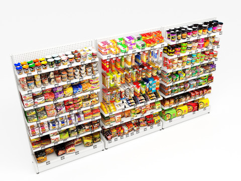 Ramens and Noodles Display LB25 3D Model