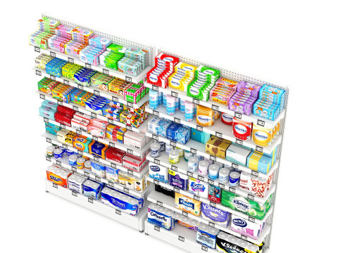 Tissue and Toilet Papers Display LB26 Model 3D