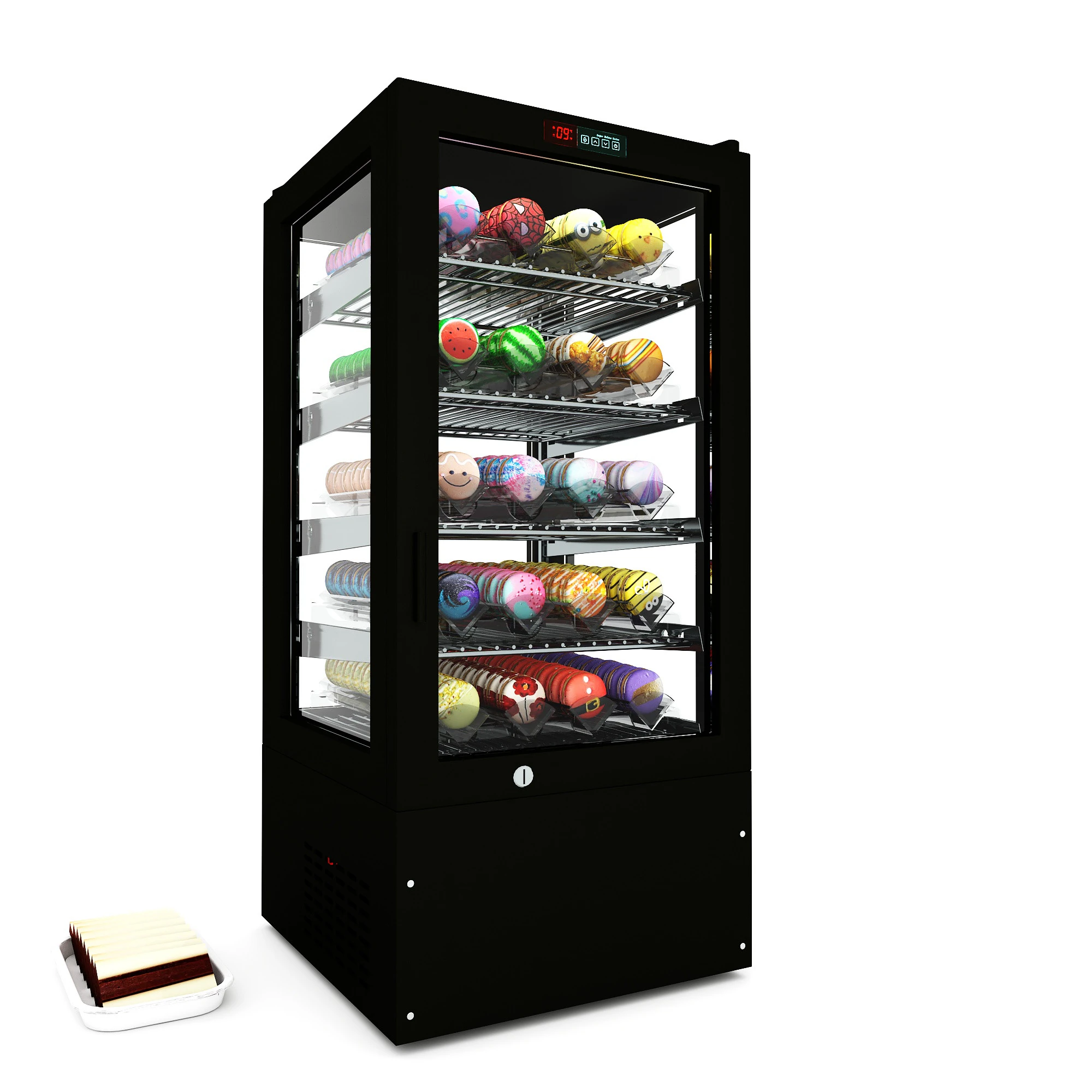 Macarons Display LB27 3D Model .c4d .max .obj .3ds .fbx .stl .blend 