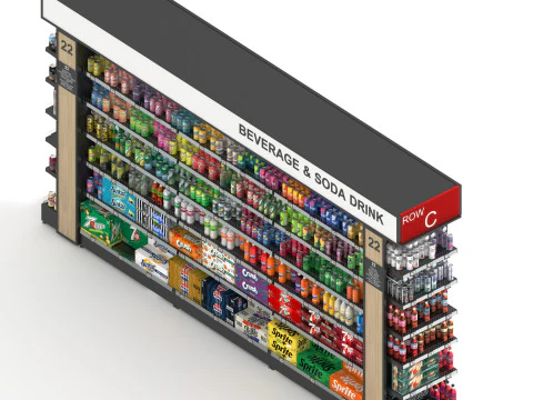 Вітрина 02 SC02 3D Модель