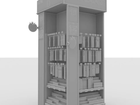 쇼케이스 04 SC04 3D 모델