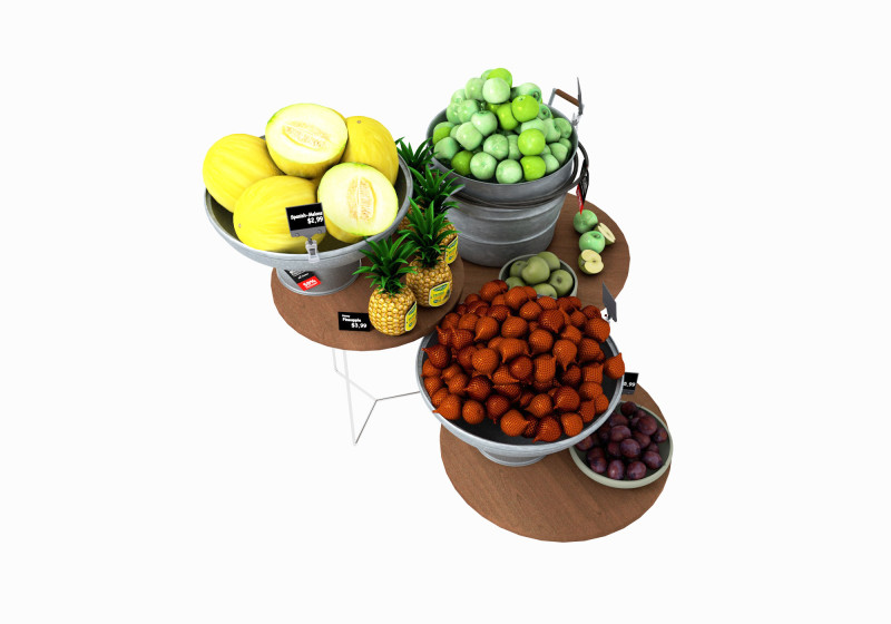 Showcase 08 SC08 Model 3D .c4d .max .obj .3ds .fbx .stl .blend