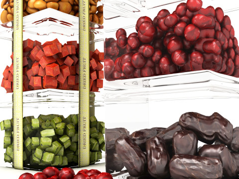 Dried Fruit 1 DF01 3D Modell