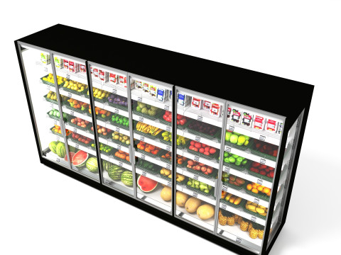 Koelkastdisplay 01 RD01 3D Model