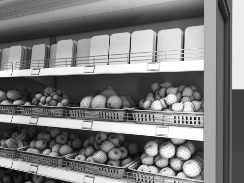 Koelkastdisplay 01 RD01 3D Model