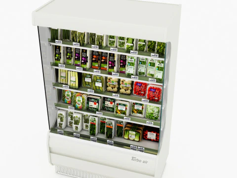 Vetrina frigorifero 03 RD03 Modello 3D