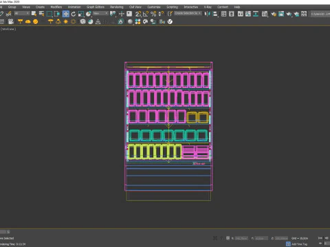 Vetrina frigorifero 03 RD03 Modello 3D