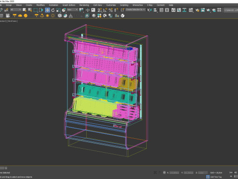 냉장고 디스플레이 03 RD03 3D 모델