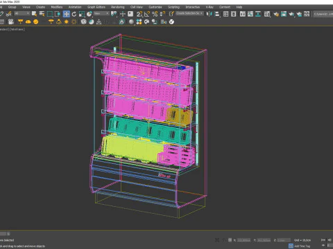 Vetrina frigorifero 03 RD03 Modello 3D