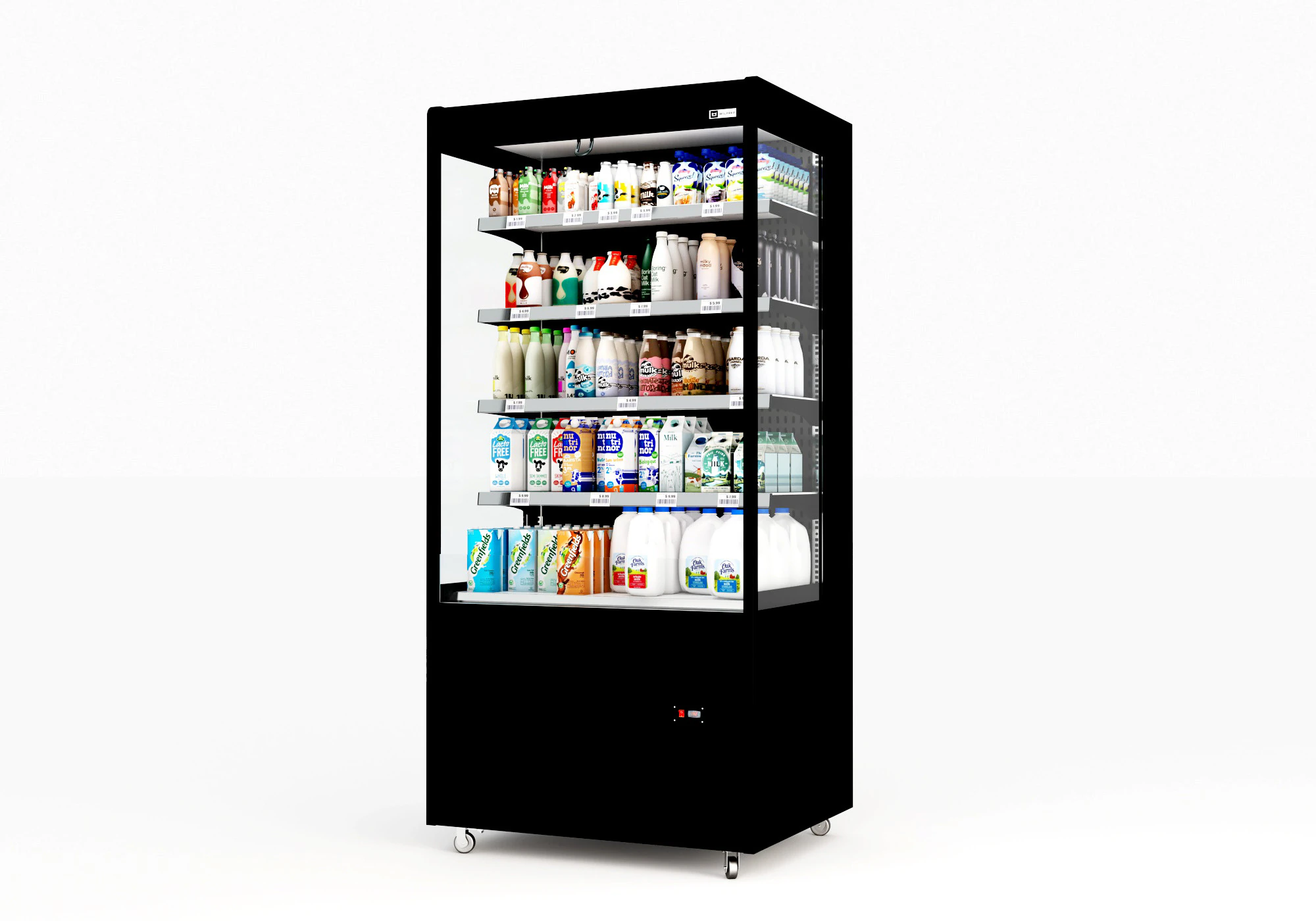 Refrigerator Display 05 RD05 3D Model .c4d .max .obj .3ds .fbx .stl .blend 