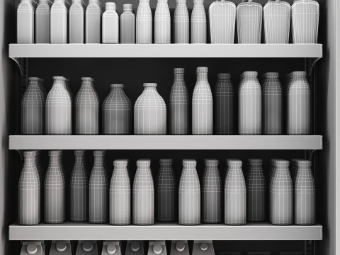 Refrigerator Display 05 RD05 3D Model